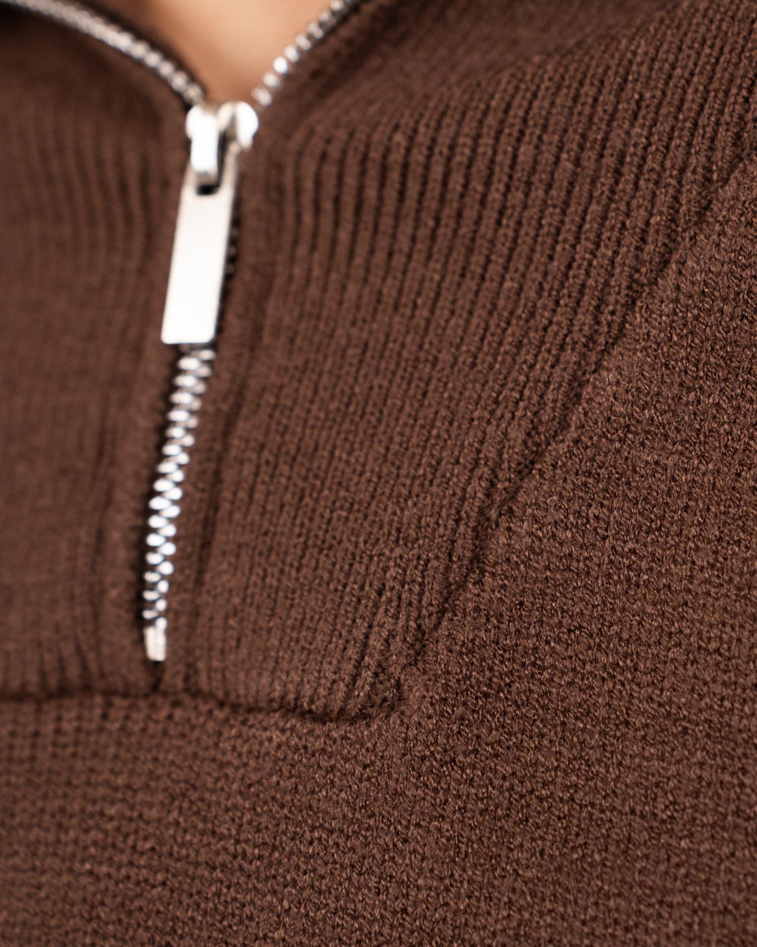 Half Zip Sweater Brun | Skagen - clothing.dk